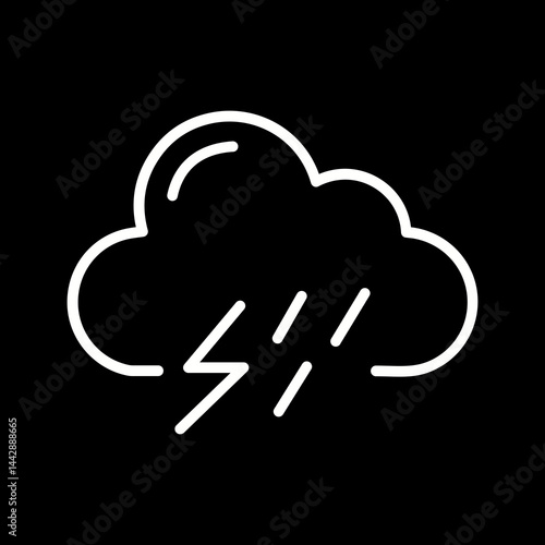 Thunderstorm Vector Icon
