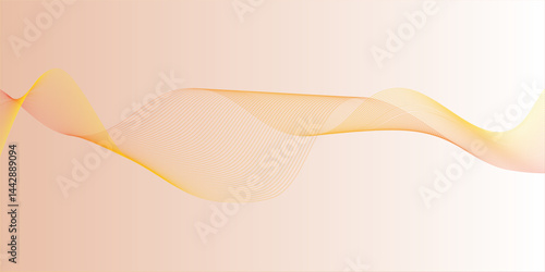Bright orange-yellow gradient abstract fluid wave background with halftone, modern dynamic wallpaper. Suitable for templates, sales banners, business, ads, web and pages. eps 10