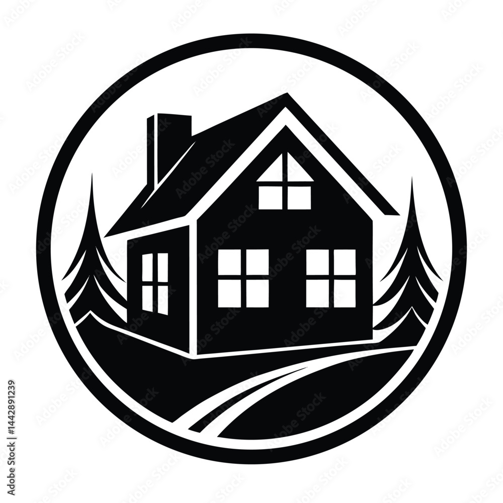 Fototapeta premium house icon vector