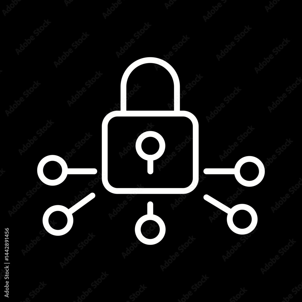 Cyber Attack Vector Icon Cyber Attack Vector Icon