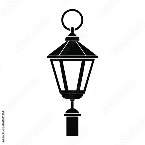 street lamp vector illustration