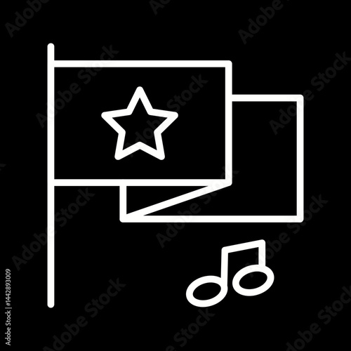 National Anthem Vector Icon