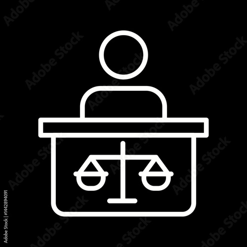 Attorney Vector Icon