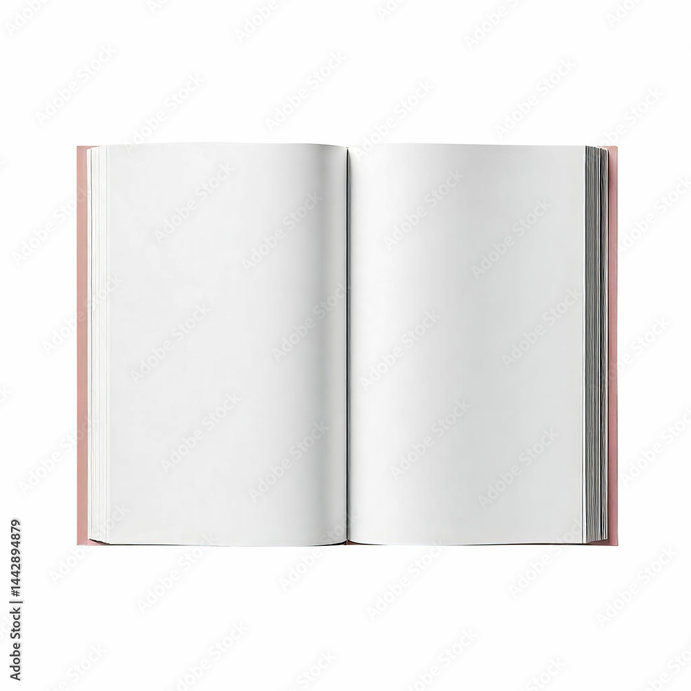 Open book with blank pages mockup for content and presentation
Open book with blank pages mockup for content and presentation