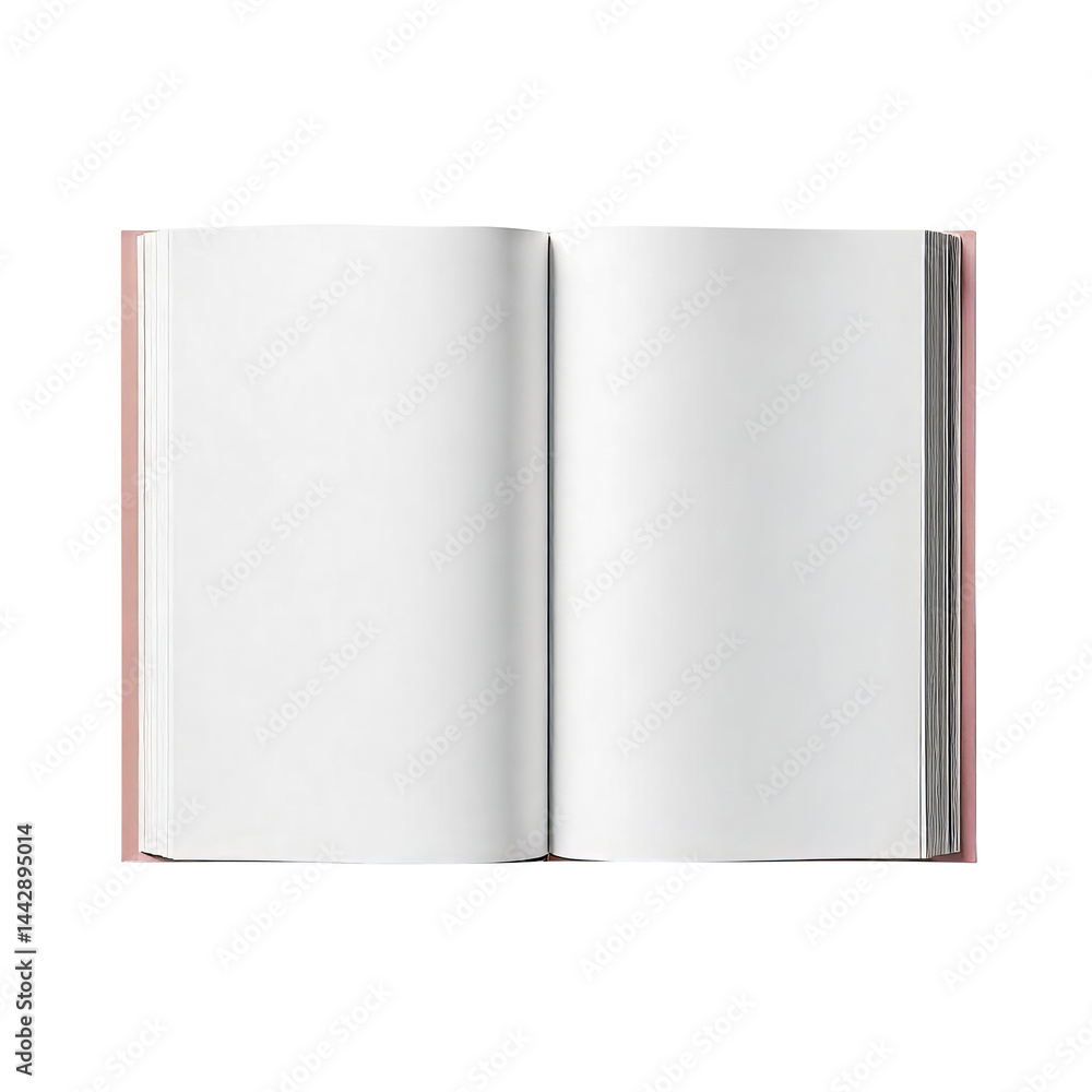 Open book with blank pages mockup for content and presentation
Open book with blank pages mockup for content and presentation