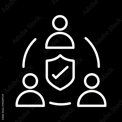 Cybersecurity Team Vector Icon