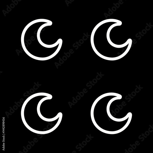 Moon Phases Vector Icon