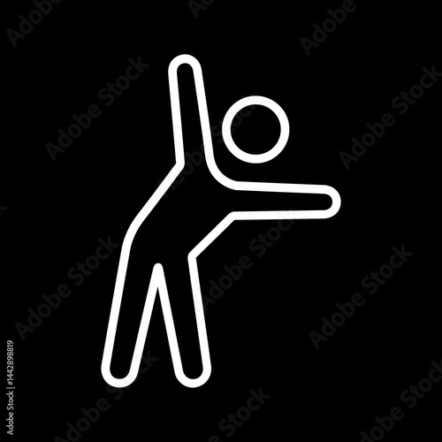 Stretching Vector Icon