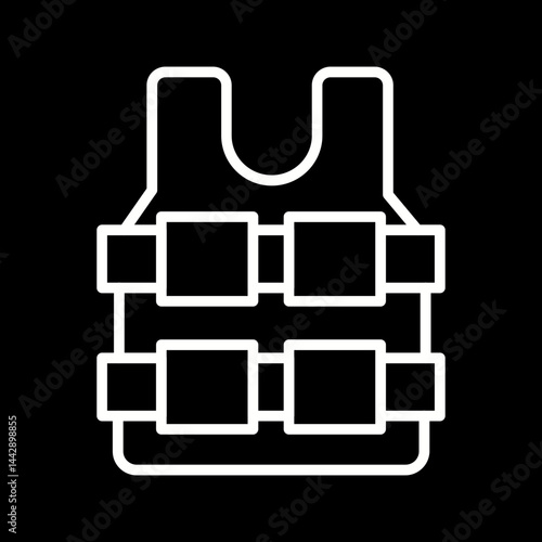 Bulletproof Vest Vector Icon