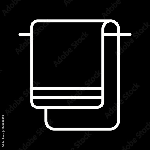 Spa Towels Vector Icon