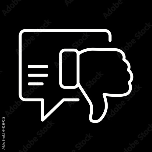 Negative Feedback Vector Icon
