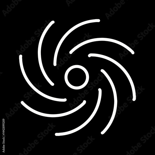 Black Hole Vector Icon