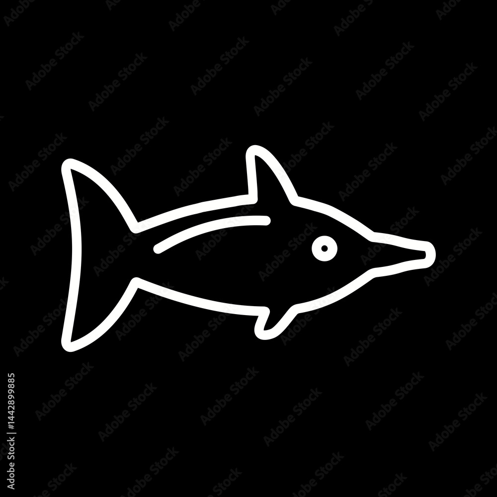 Fototapeta premium Swordfish Vector Icon