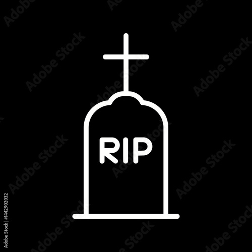 Tombstone Vector Icon