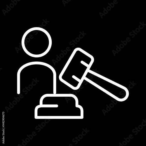 Prosecutor Vector Icon