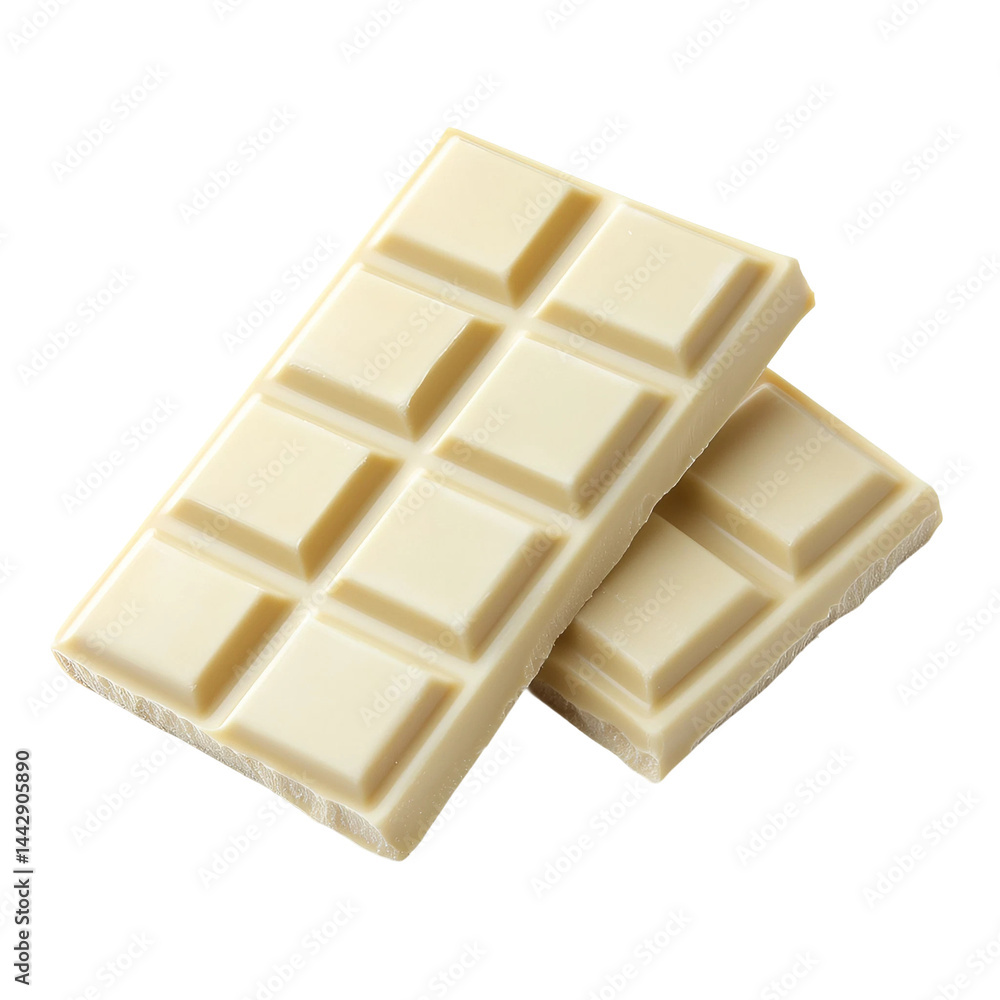 White Chocolate Bar Isolated on white and transparent background. White Chocolate Bar Isolated on white and transparent background.