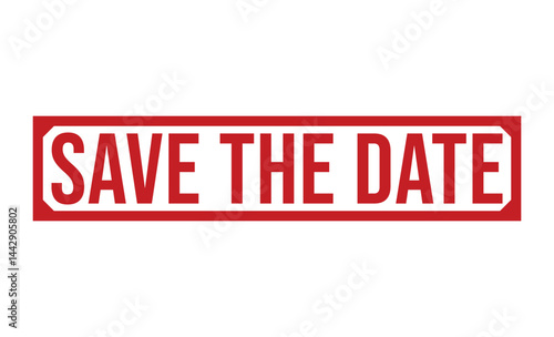 SAVE THE DATE rubber stamp on white background. SAVE THE DATE Stamp.