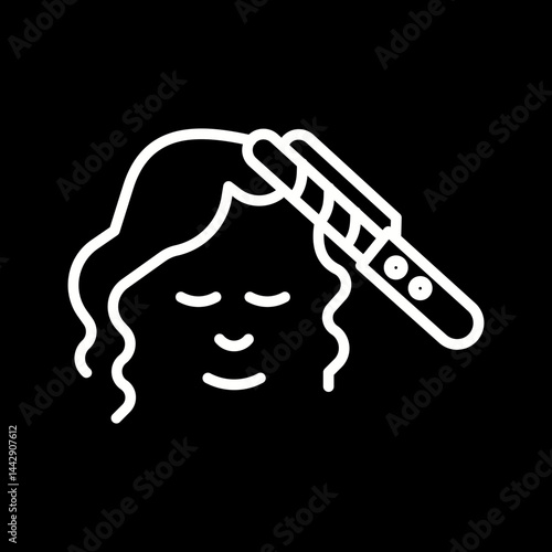 Hair Styling Vector Icon