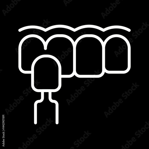 Dental Veneer Vector Icon