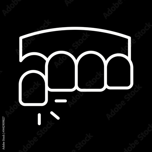 Dental Impressions Vector Icon