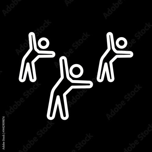 Group Fitness Vector Icon