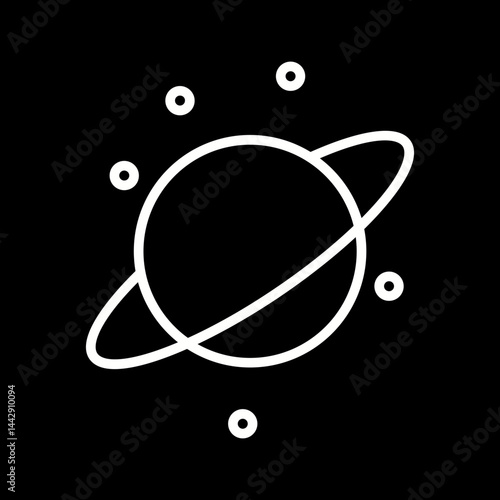 Planetary Rings Vector Icon