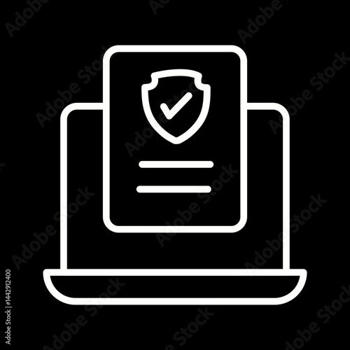 Cybersecurity Compliance Vector Icon