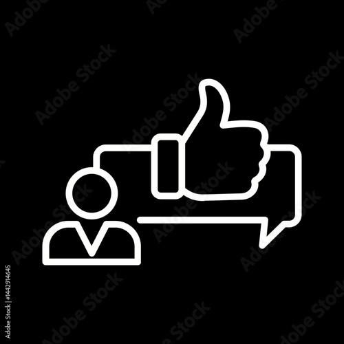 Testimonial Carousel Vector Icon