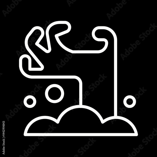 Ghostly Hand Vector Icon