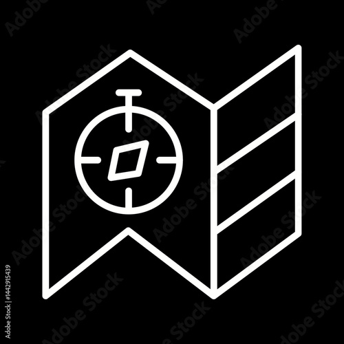 Conflict Zone Map Vector Icon