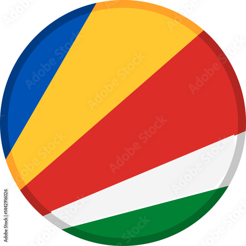 Free Download Seychelles Flag Badge Icon - GFXLoad