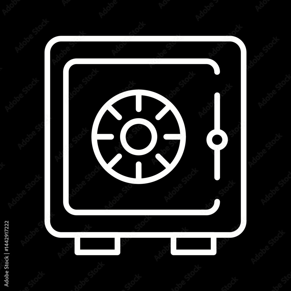 Safe Deposit Box Vector Icon Safe Deposit Box Vector Icon