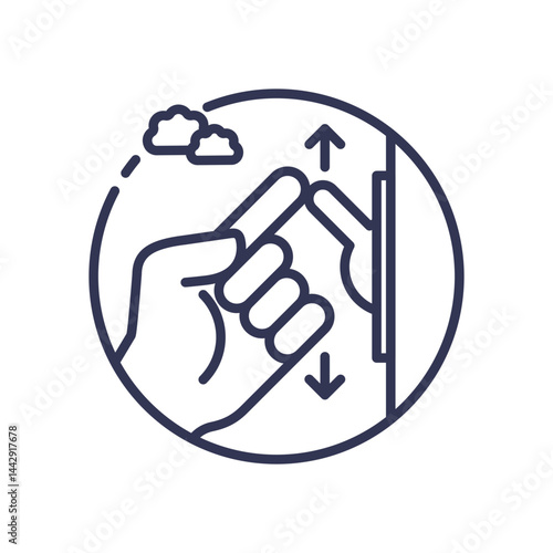 Hand gesture for intuitive touch control, symbolizing ease of use.