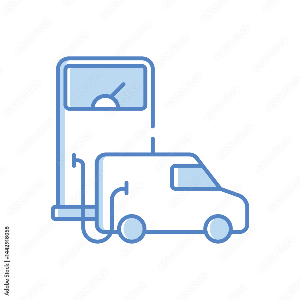 Gas Station Vector icon Gas Station Vector icon