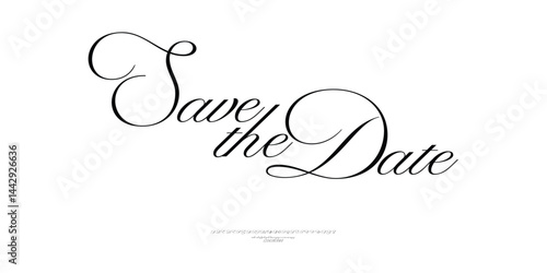 save the date vector ideas, calligraphy wedding invitation card font logo letterpress calligraphy