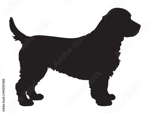 COCKER SPANIEL DOG SILHOUETTE