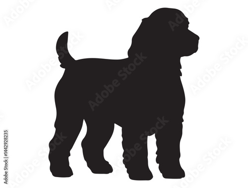 COCKER SPANIEL DOG SILHOUETTE