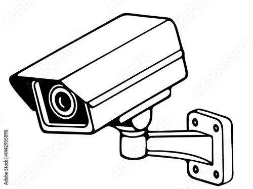 street surveillance camera. digital security, control and surveillance in urban environments. smart home, private home security, event monitoring and automation of security systems.