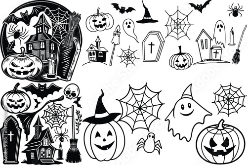 Simple Modern Halloween Collection Design