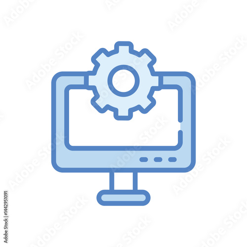 Setting  Icon vector stock illustration