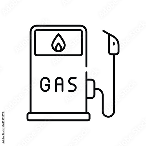 Gas Liter Price  Vector icon