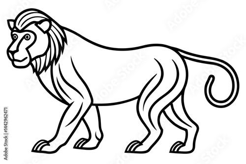 Mandrill Stylized Linework