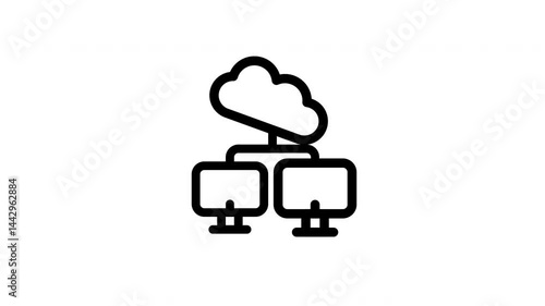 telecommuting animated icon