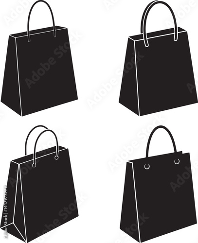 set of shopping bags