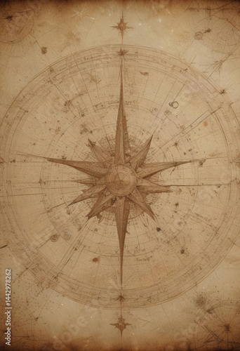 Faded celestial map, intricate star constellations, aged parchment texture,  pattern,  celestial bodies
