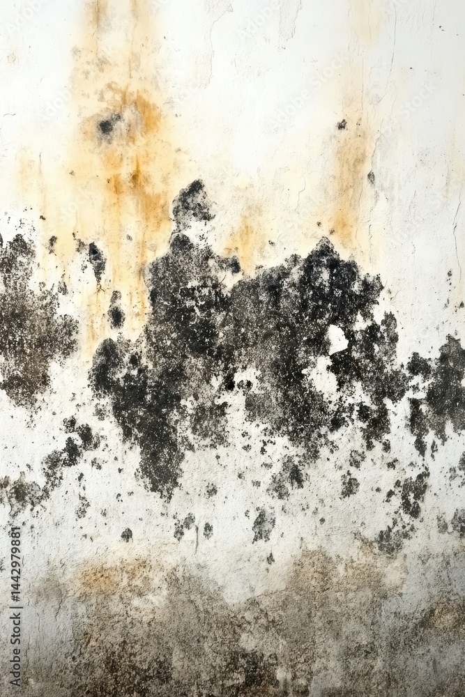 Fototapeta premium Grungy Background Depicting a Distressed and Damaged Wall with Stains and Patches for Artistic and Dramatic Effects