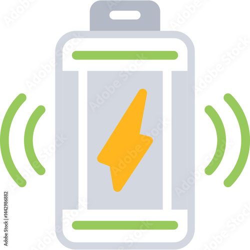 Induction Charger Flat Icon