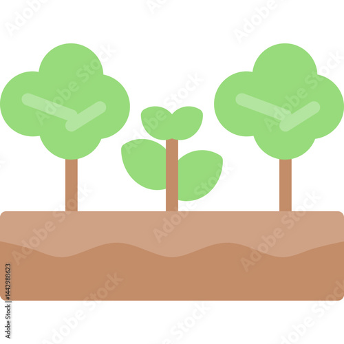 Rainforest Flat Icon