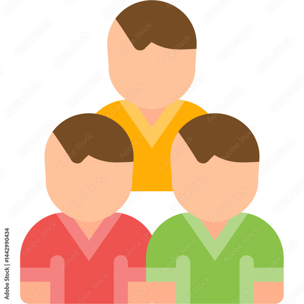 Stakeholder Management Flat Icon Stakeholder Management Flat Icon