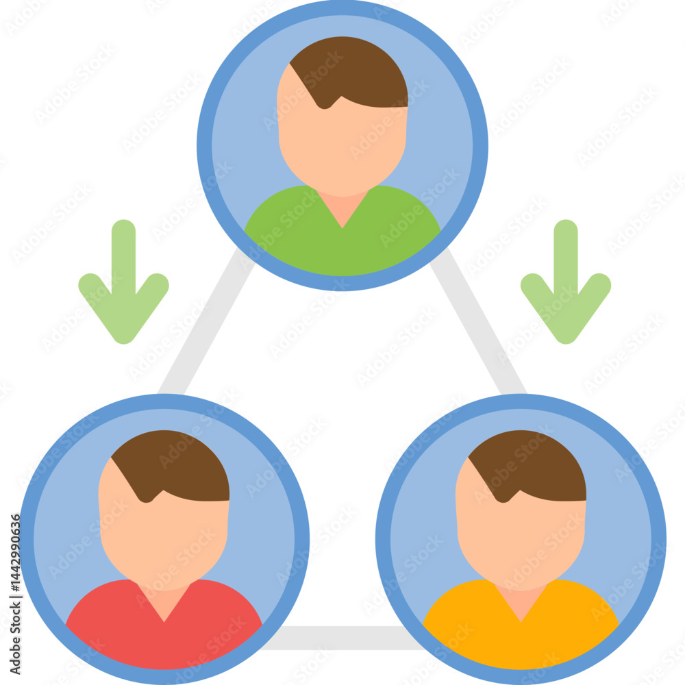 Stakeholder Value Flat Icon Stakeholder Value Flat Icon